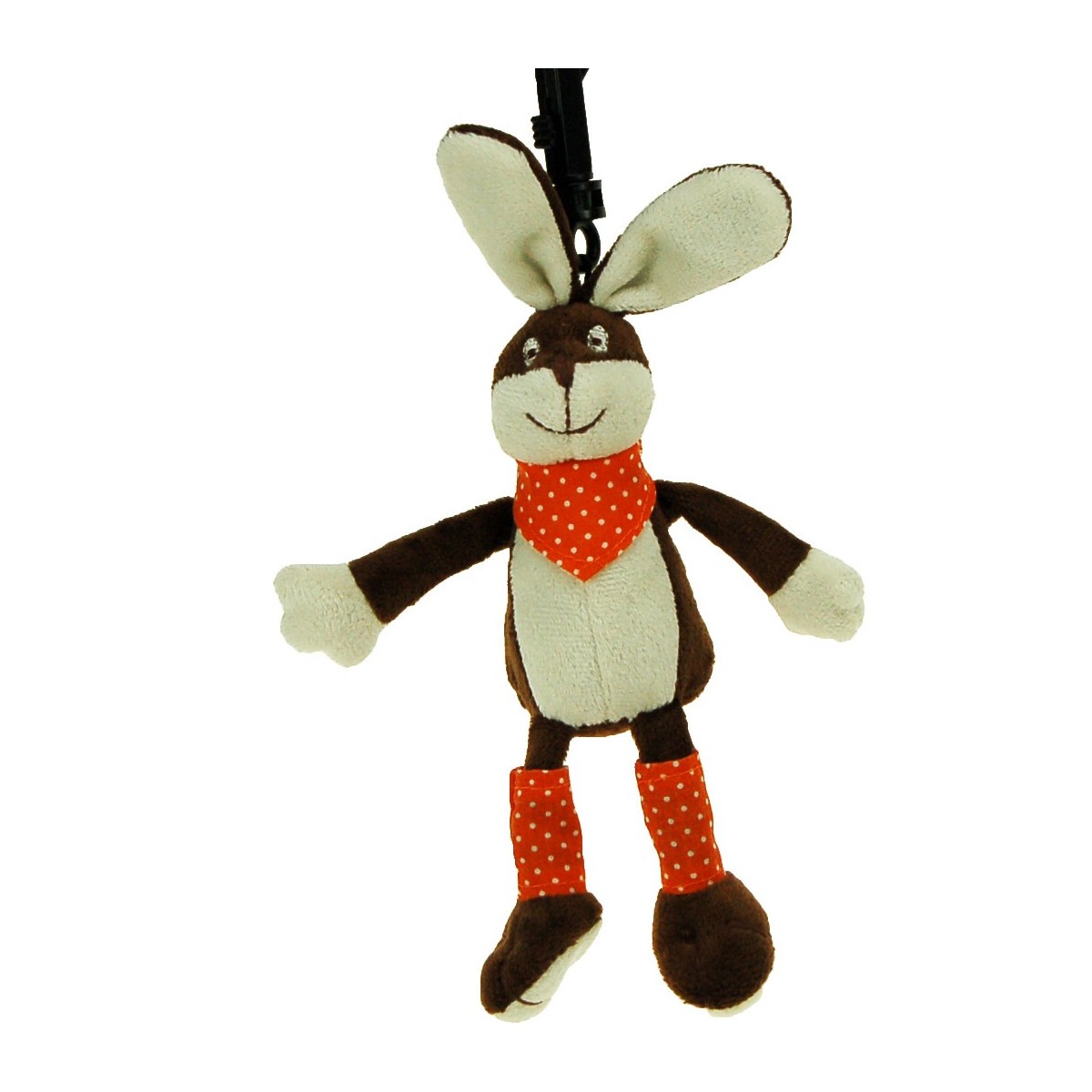 Pluszowy breloczek Zajączek 16cm dla dzieci od 3 lat | Dadum