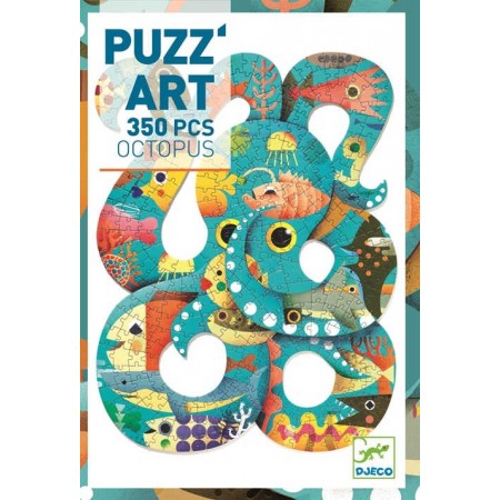 Ośmiornica puzzle 350 elementów Puzz'Art, Djeco Ośmiornica puzzle 350 elementów Puzz'Art, Djeco