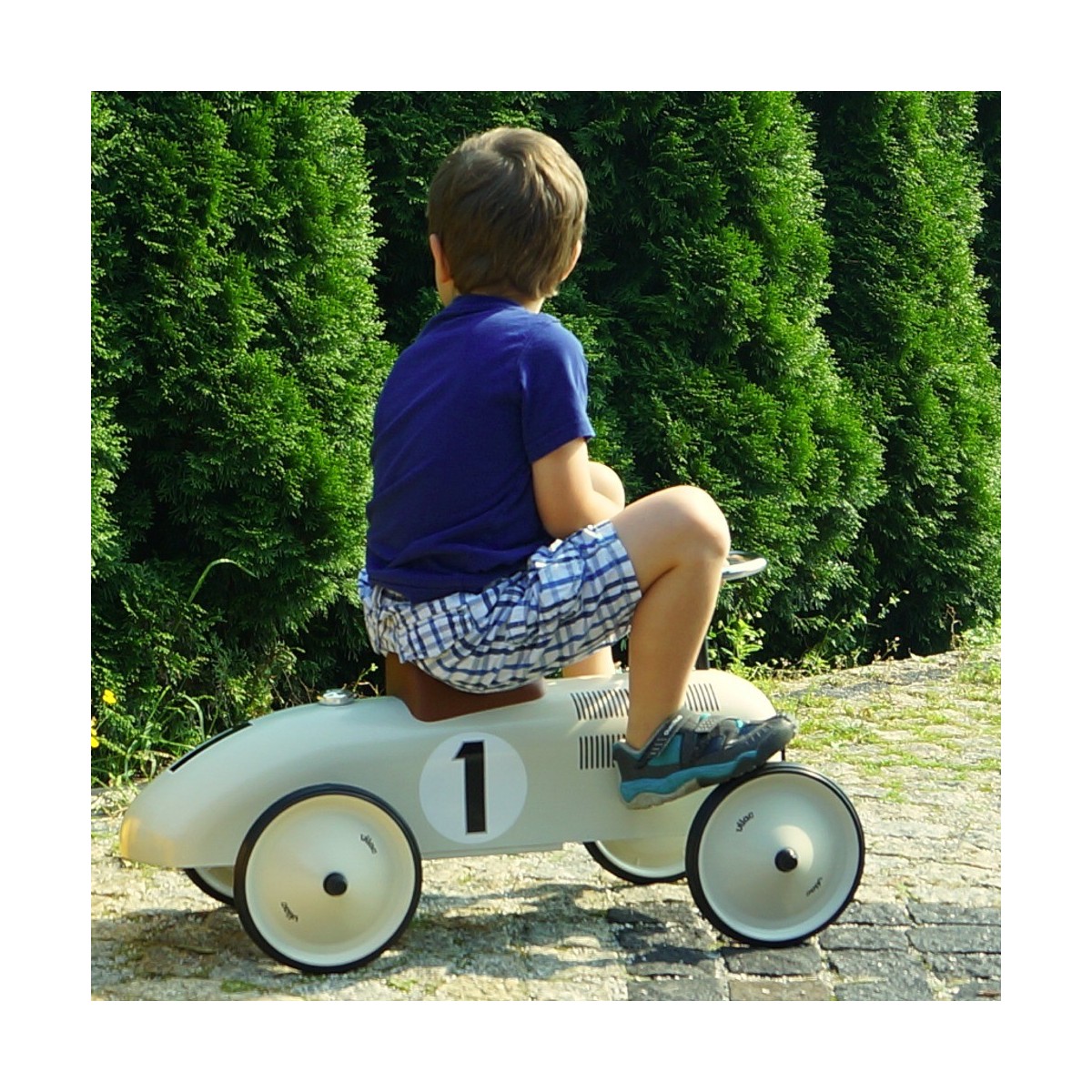 Jeździk metalowy Nr 1 biały, Vilac