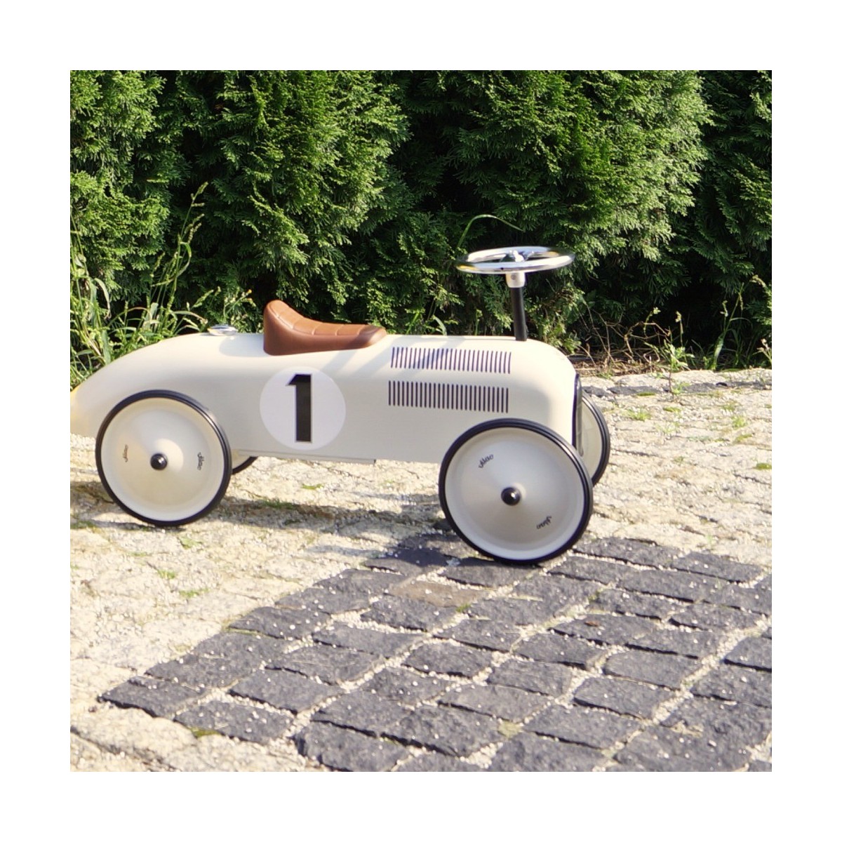 Jeździk metalowy Nr 1 biały, Vilac