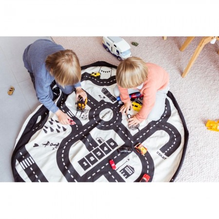 Worek na zabawki i mata do zabawy Mapa drogowa, Play and Go