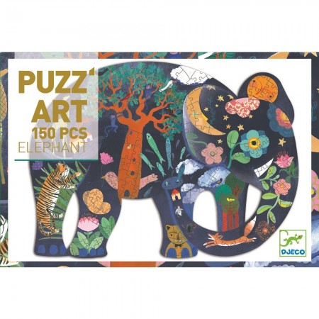 Słoń puzzle 150 elementów, Djeco