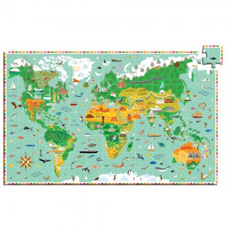 Pomniki Świata puzzle 200 elementów, Djeco Pomniki Świata puzzle 200 elementów, Djeco