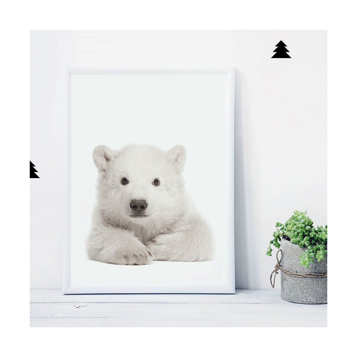 Miś Polarny plakat dla dzieci 100x70cm, Dekornik