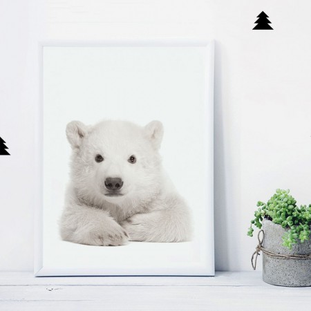Miś Polarny plakat dla dzieci 100x70cm, Dekornik