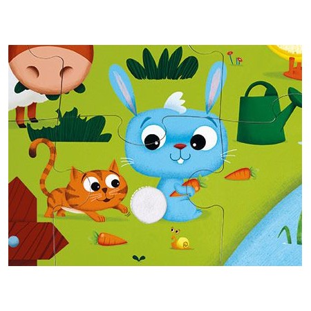 Puzzle sensoryczne 20 elementów Farma, Janod Puzzle sensoryczne 20 elementów Farma, Janod