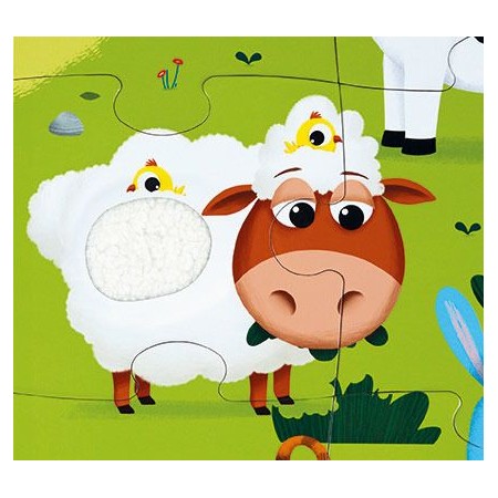 Puzzle sensoryczne 20 elementów Farma, Janod Puzzle sensoryczne 20 elementów Farma, Janod