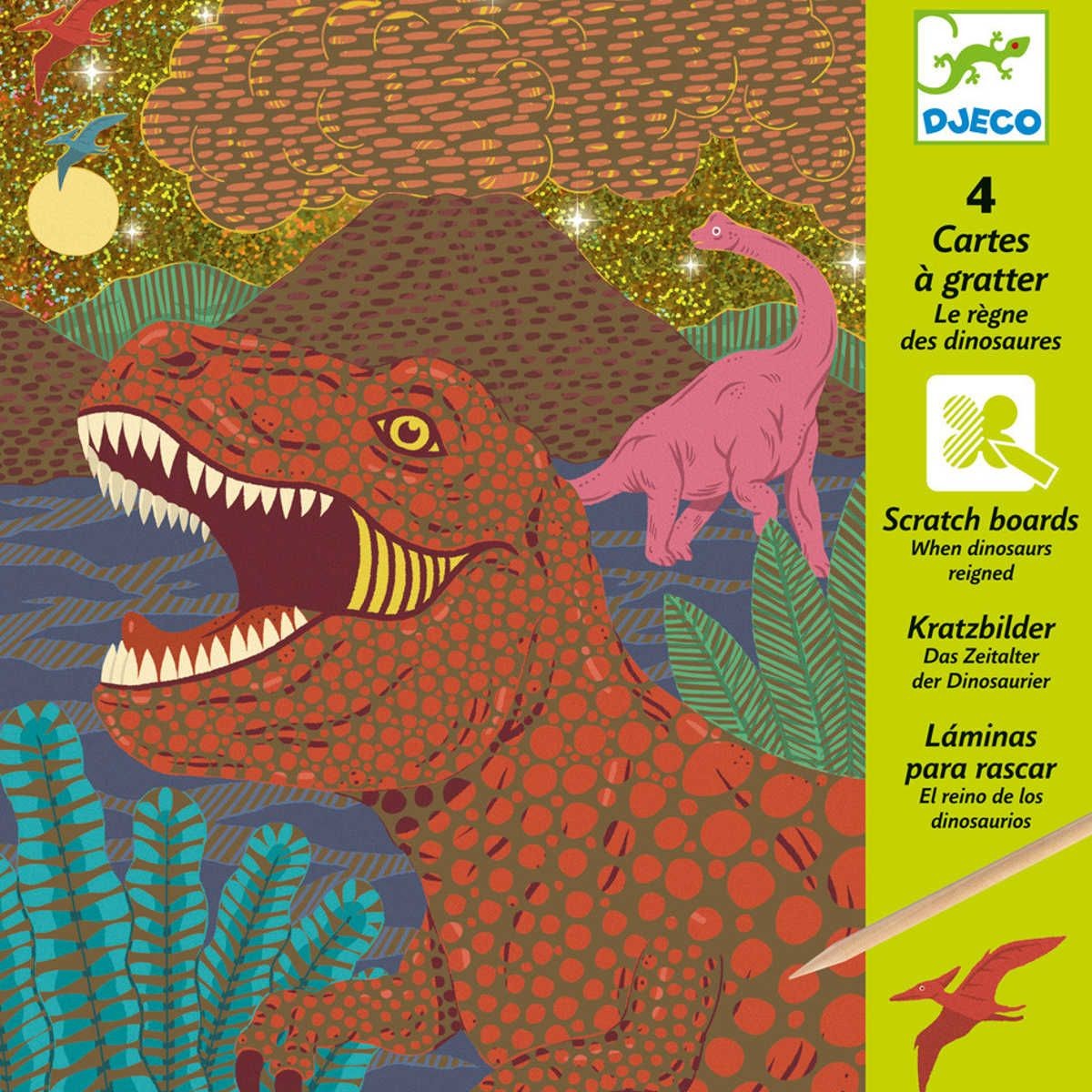 Wydrapanka Dinozaury zabawka plastyczna, Djeco