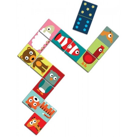 Djeco Gra domino Animo Puzzle edukacyjna dla 3 latka Djeco Gra domino Animo Puzzle edukacyjna dla 3 latka