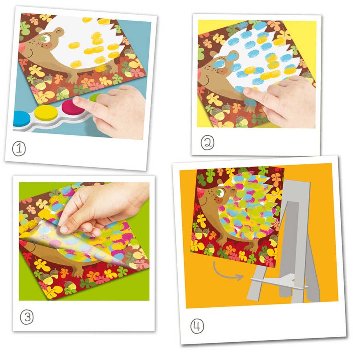 Malowanie palcami Zwierzęta zabawka plastyczna, Crea Lign'