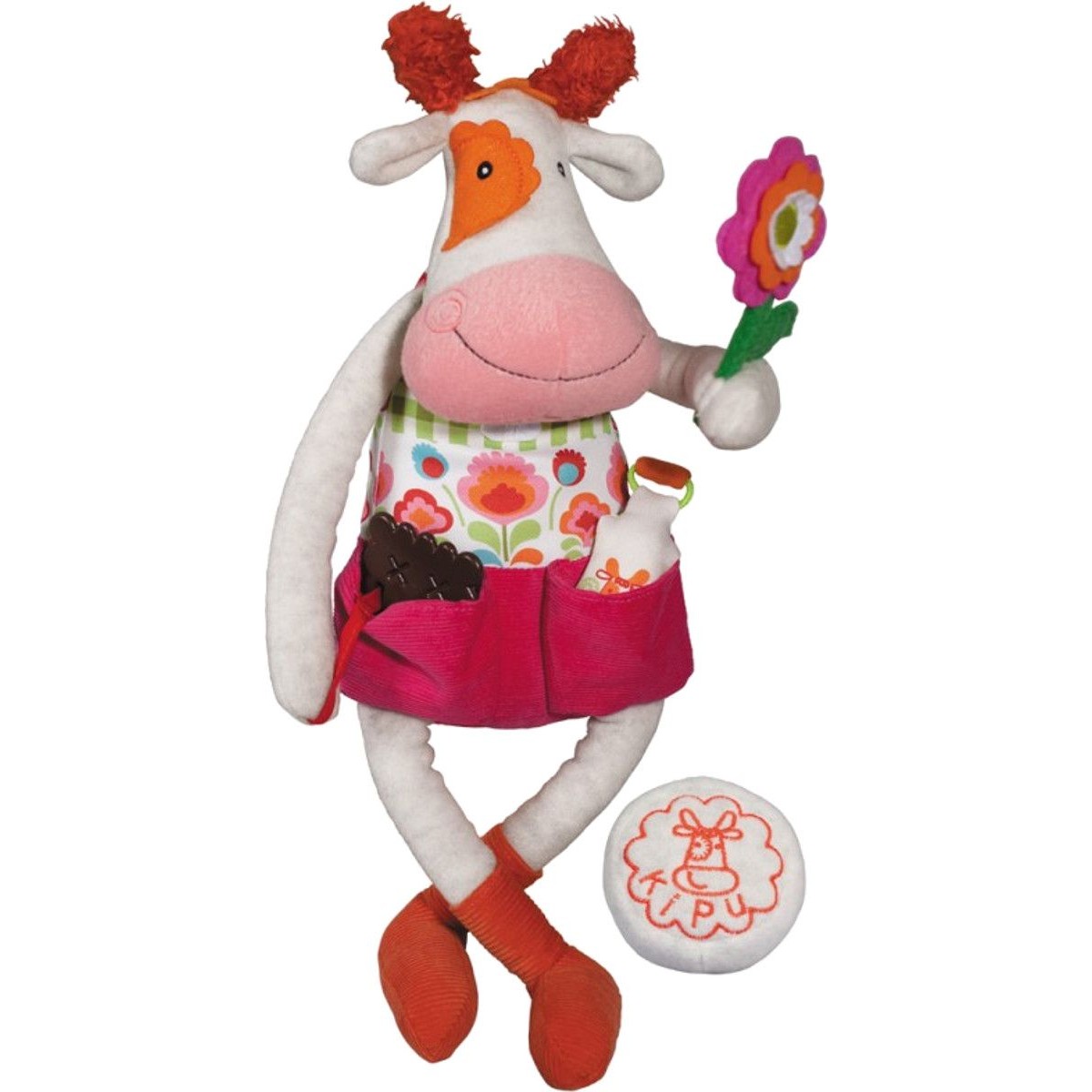 Edukacyjna zabawka dla niemowląt Krowa Anemone, Ebulobo