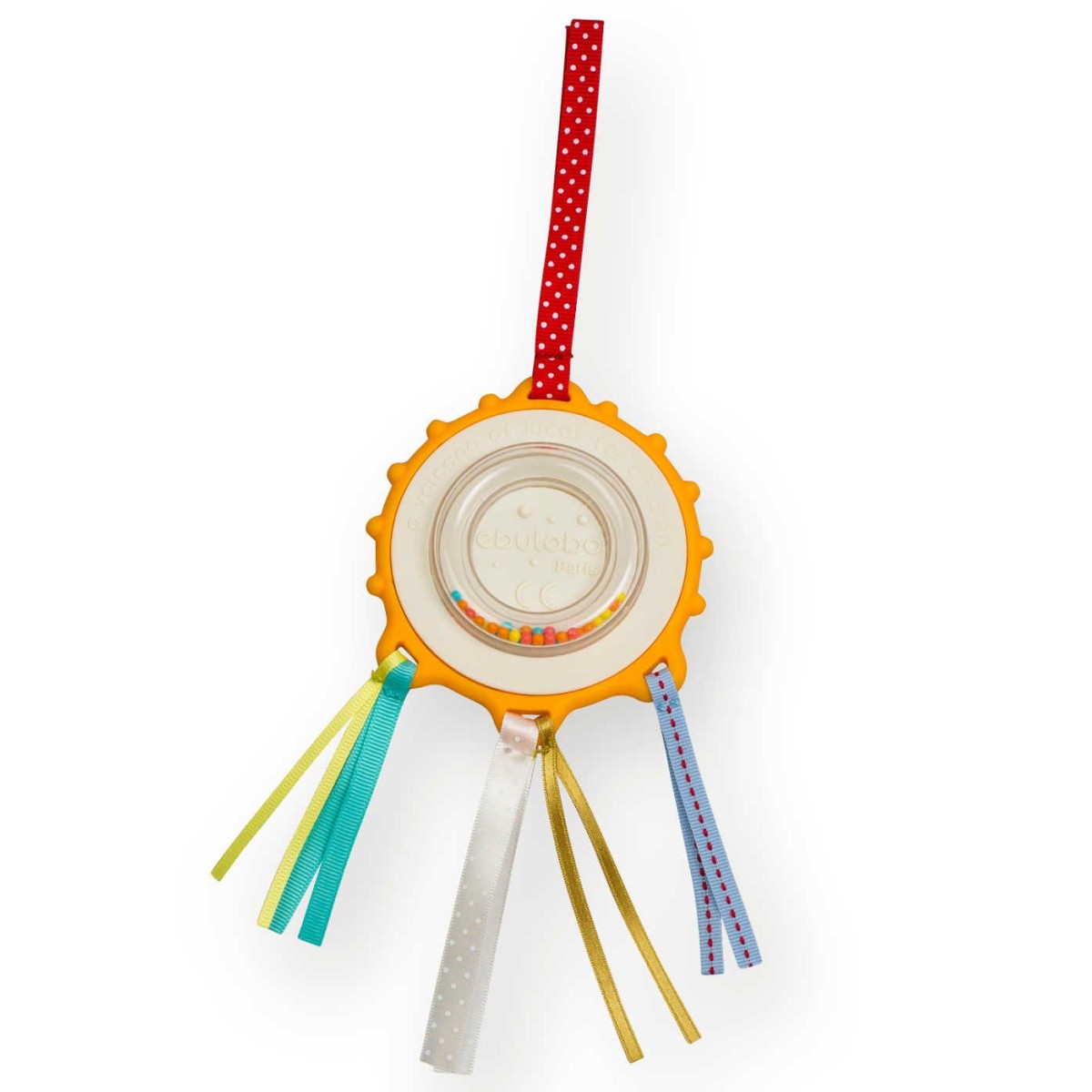 Ebulobo Gryzak Literka "H" z grzechotką i metkami od urodzenia