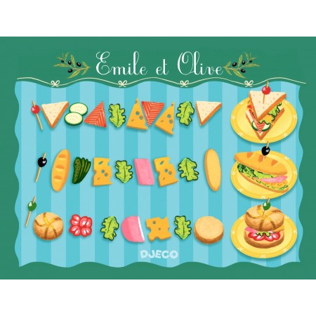 Pyszne kanapki Emile & Olive do zabawy w gotowanie, Djeco