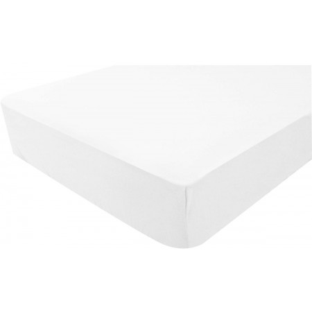 Prześcieradła 2 sztuki jersey 70x140cm białe/czekolada, Poyet Prześcieradła 2 sztuki jersey 70x140cm białe/czekolada, Poyet