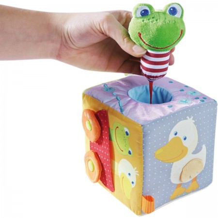 Haba Kostka sensoryczna dla niemowląt Magiczna Żaba + 6mc Haba Kostka sensoryczna dla niemowląt Magiczna Żaba + 6mc