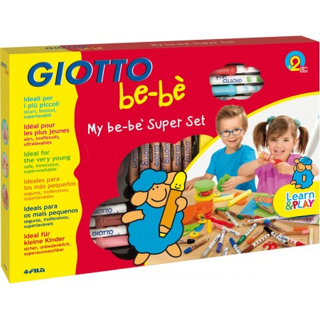 Giotto Bebe duży zestaw plastyczny dla 2 latka Maxi Super Set