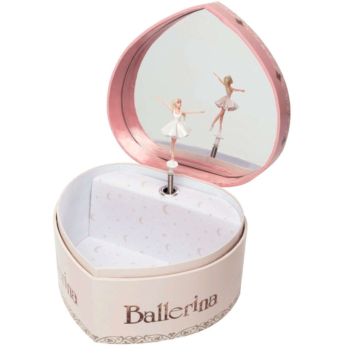 Szkatułka z pozytywką Ballerina© świecąca w kształcie serca, Trousselier