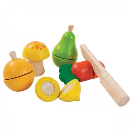 Warzywa i owoce drewniane do zabawy, Plan Toys Warzywa i owoce drewniane do zabawy, Plan Toys