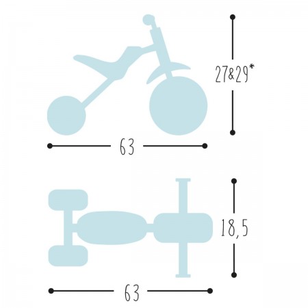 Puky jeździk różowy dla dziewczyn +18m metalowy PUKYmoto Puky jeździk różowy dla dziewczyn +18m metalowy PUKYmoto