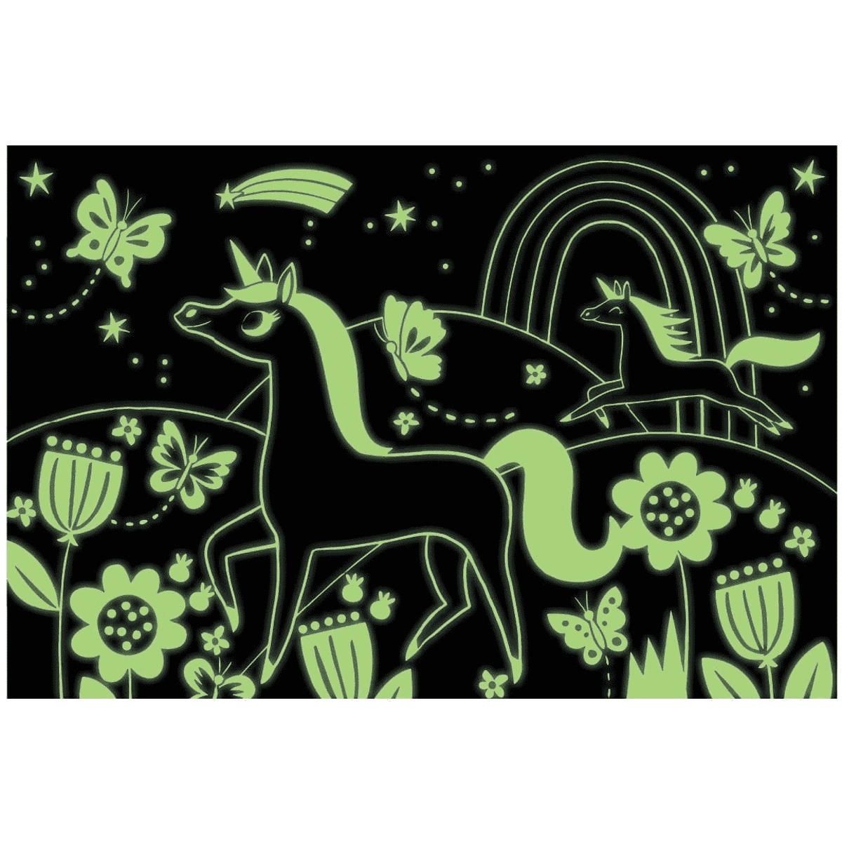 Mudpuppy Puzzle świecące w ciemności Jednorożce 100 elementów 5+