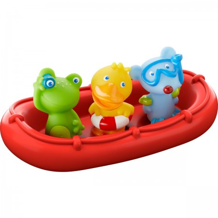 Haba zabawka do kąpieli łódka ze zwierzętami