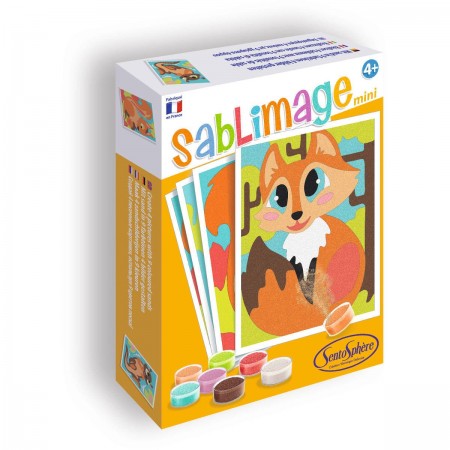 Zwierzęta Leśne 4 obrazki piaskowe Mini Sablimage +4, SentoSphere Zwierzęta Leśne 4 obrazki piaskowe Mini Sablimage +4, SentoSphere