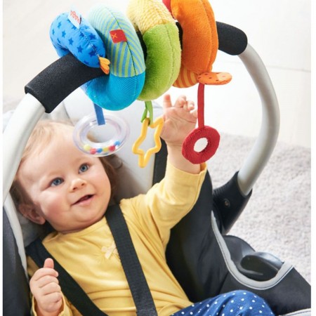 Haba Kolorowa spirala do łóżeczka i do wózka dla niemowląt