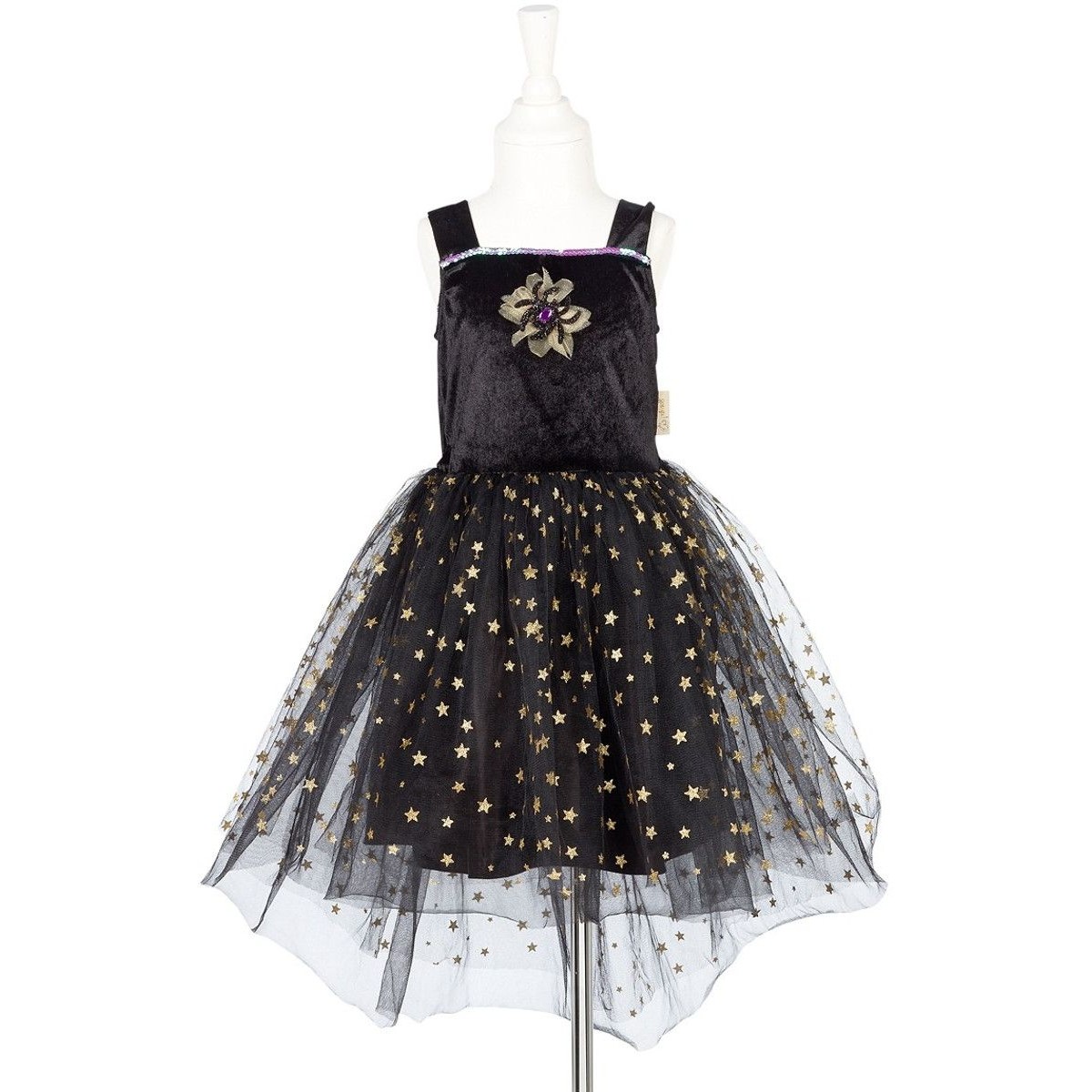 Sukienka czarna strój czarownicy Cate dla dzieci 3-4 lata, Souza!