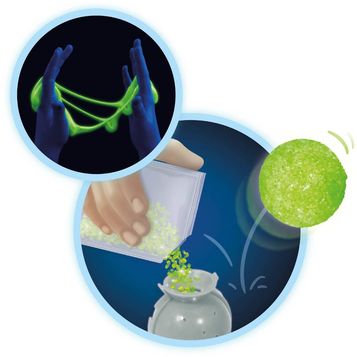 Buki Zestaw eksperymentów w ciemności Mega Fluo & Glow +8