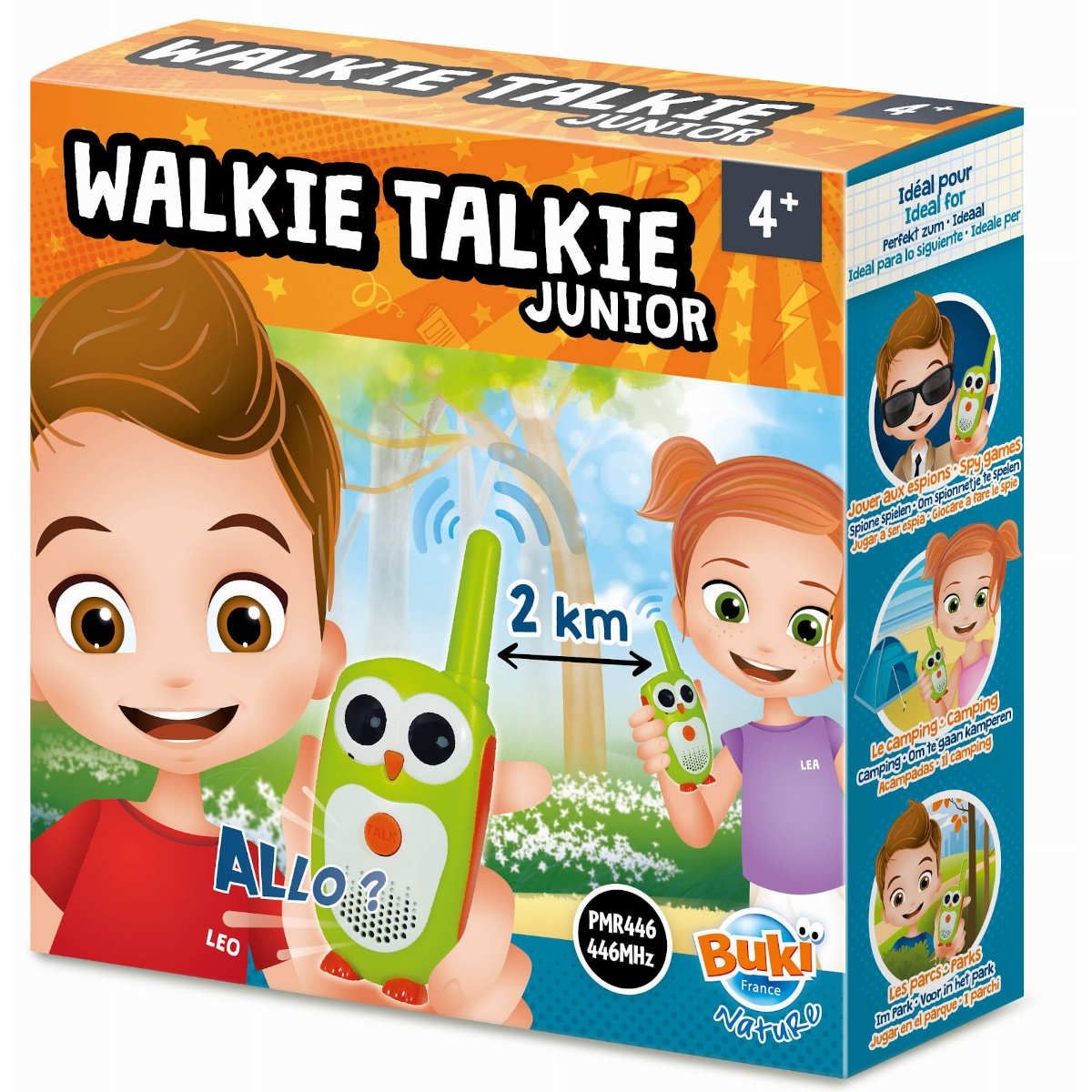 Buki WALKIE-TALKIE JUNIOR zasięg 2 km