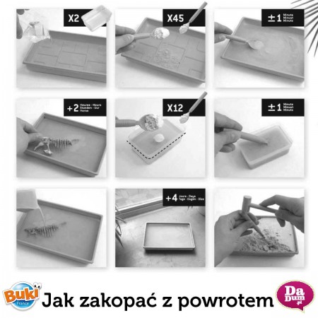 Buki Mały archeolog Tiranozaur do wykuwania i złożenia Buki Mały archeolog Tiranozaur do wykuwania i złożenia