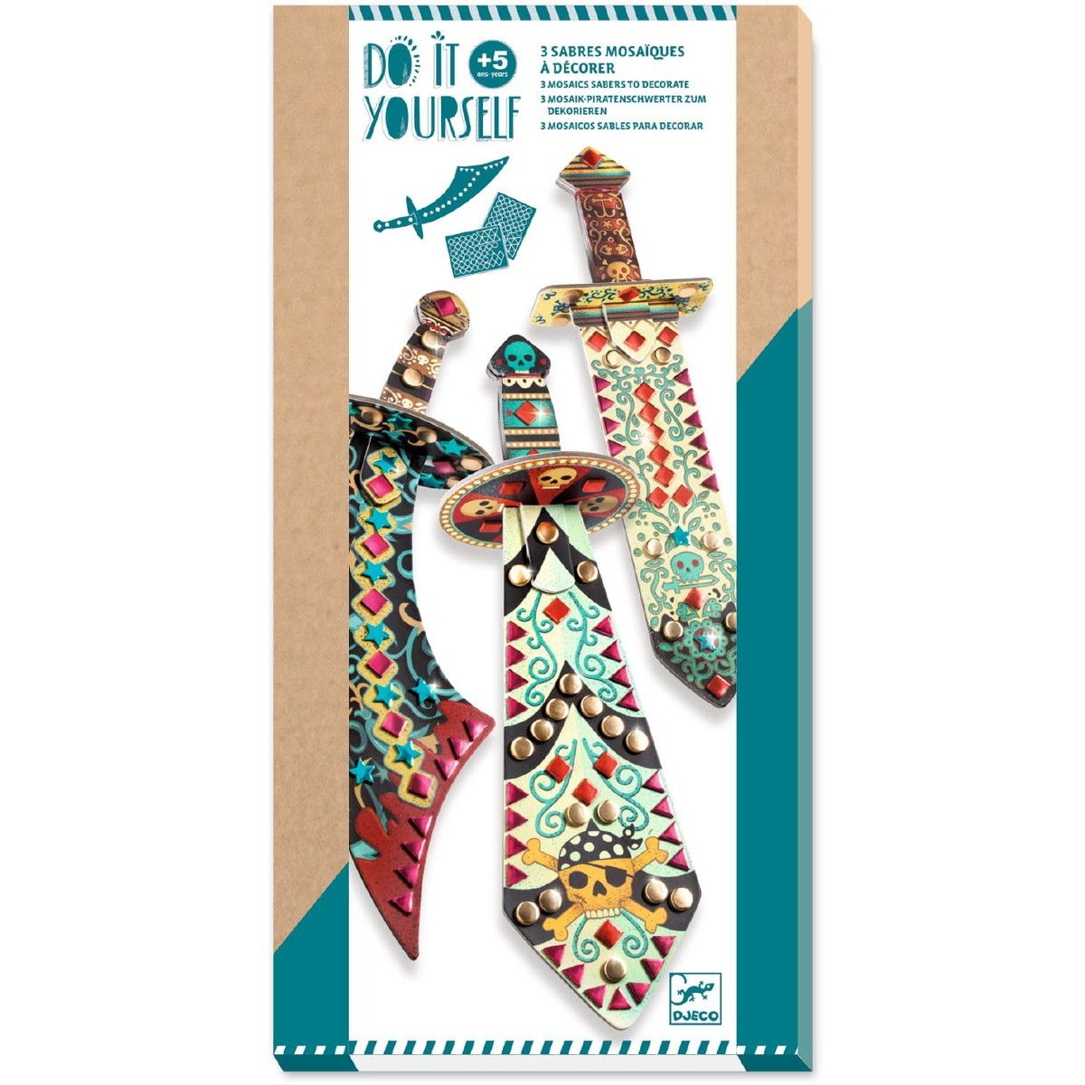 Djeco Zrób to sam - Pirackie Szable zestaw kreatywny +5