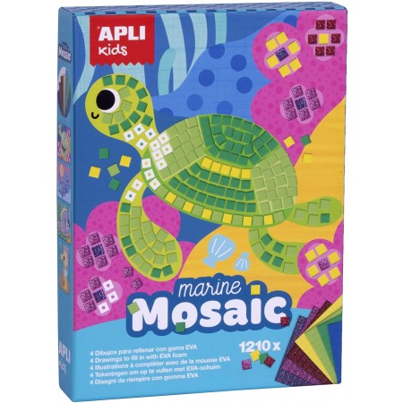 Apli Kids Mozaika piankowa Zwierzęta Morskie zestaw +4 Apli Kids Mozaika piankowa Zwierzęta Morskie zestaw +4