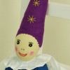 Elf granatowo-fioletowy lalka haftowana szmaciana dla dzieci Elf granatowo-fioletowy lalka haftowana szmaciana dla dzieci