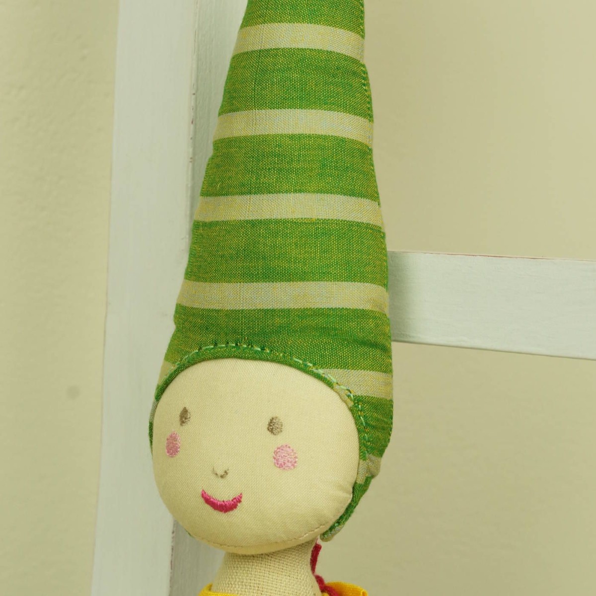 Lalka haftowana Elf Seledynowy 60 cm, L'Oiseau Bateau