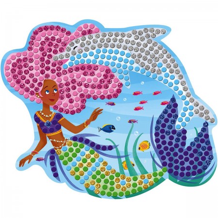 Zestaw kreatywny Mozaika Delfiny i syreny 7+, Janod