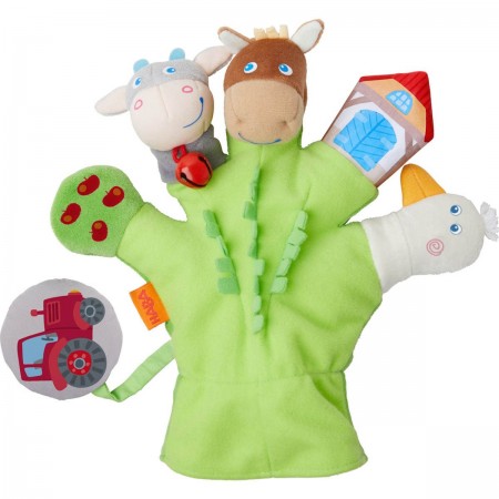 Haba rękawiczka Farma z figurkami do zabawy dla niemowląt