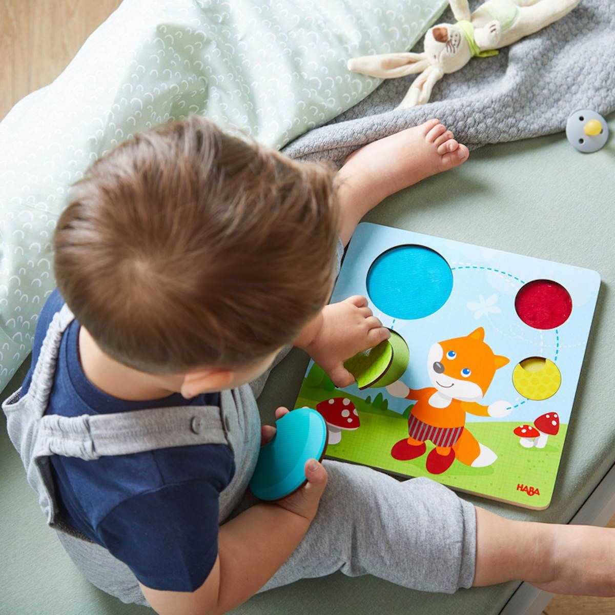 Haba puzzle dotykowe Lisek