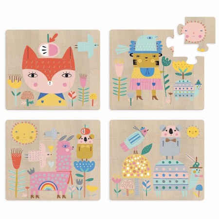 Vilac Puzzle ewolucyjne drewniane by Suzy Ultman Vilac Puzzle ewolucyjne drewniane by Suzy Ultman
