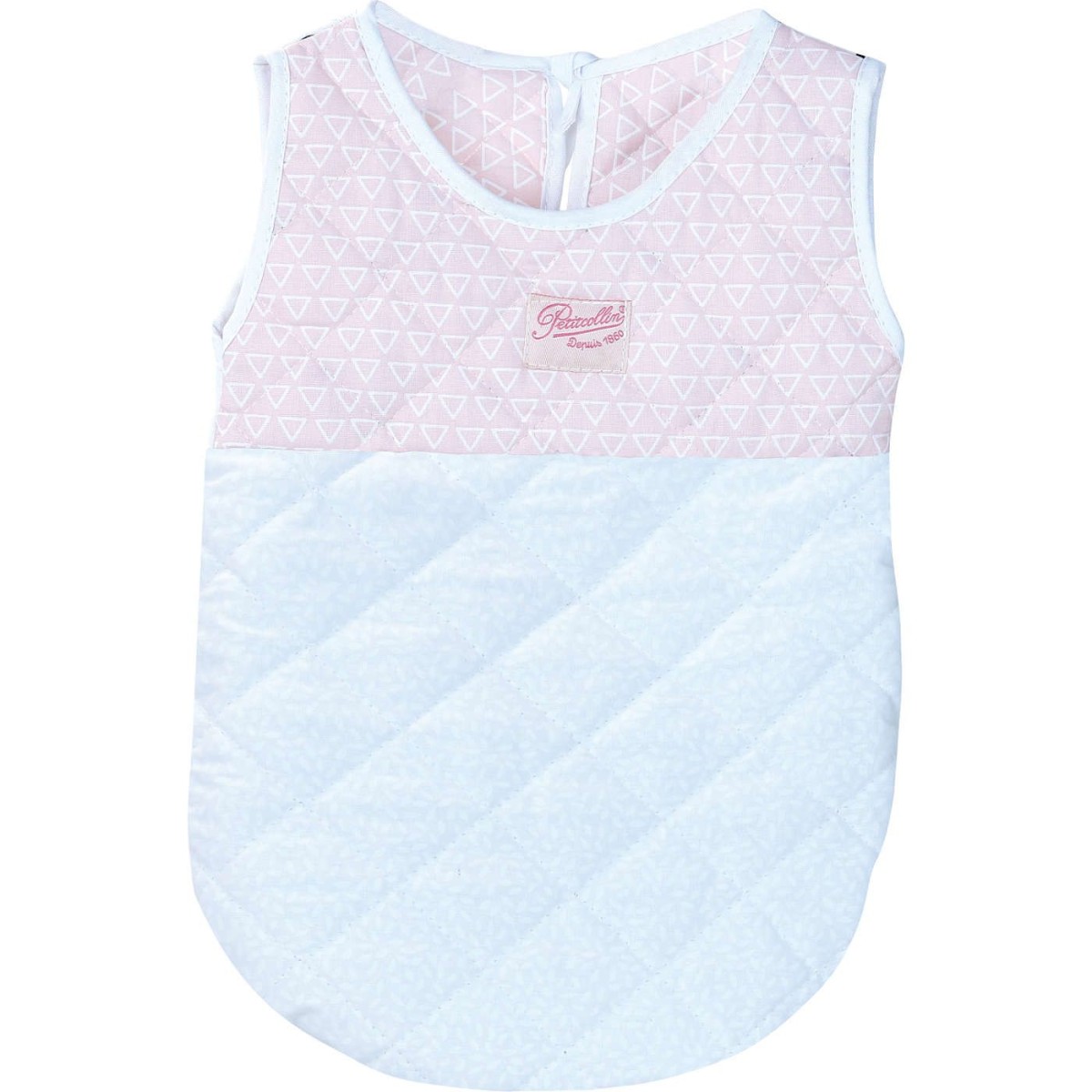 Śpiworek dla lalek o wysokości do 40 cm biało-różowy, Petitcollin