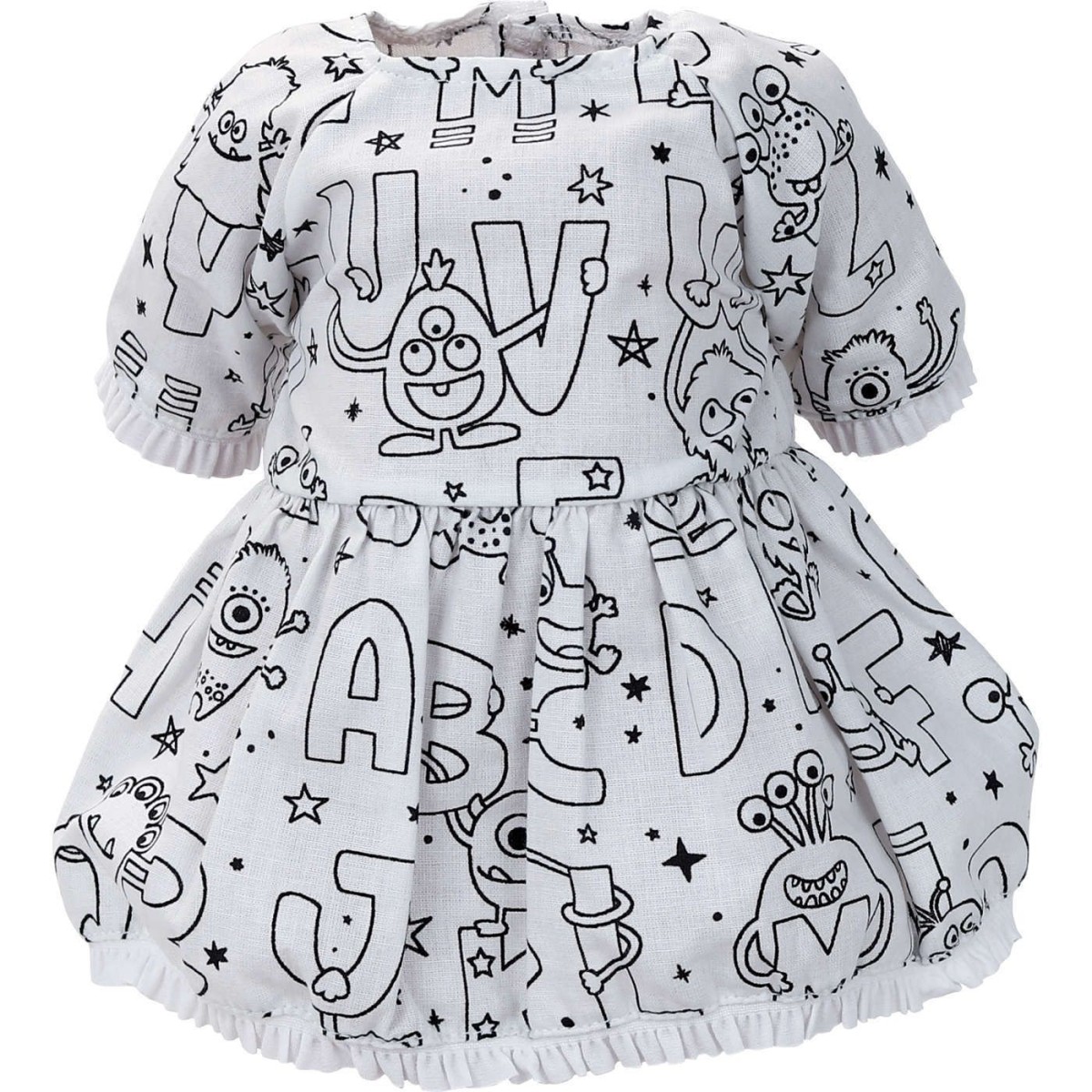 Petitcollin Sukienka dla lalek do kolorowania zabawka +18m