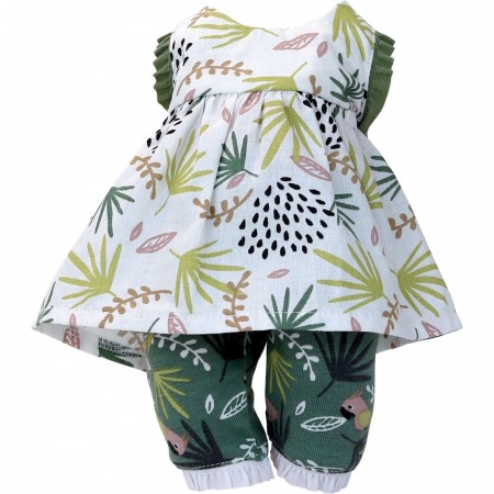 Petitcollin Ubranka dla lalek 28 cm Lilou letnia sukienka, spodenki Petitcollin Ubranka dla lalek 28 cm Lilou letnia sukienka, spodenki