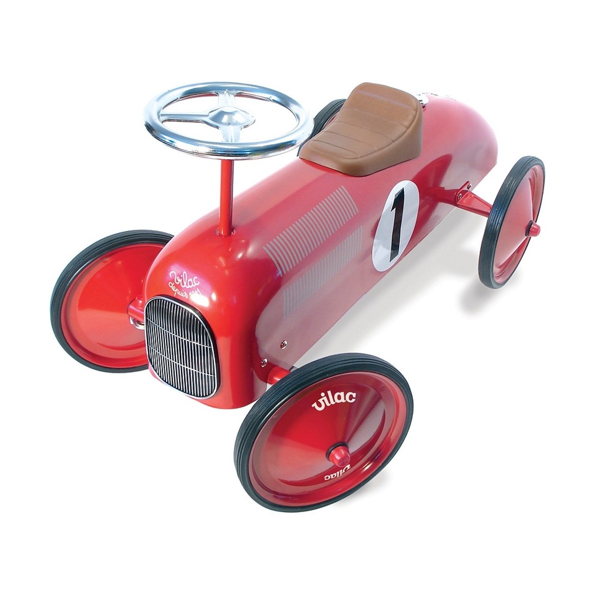 Vilac Jeździk czerwony dla dzieci od 18mc metalowy