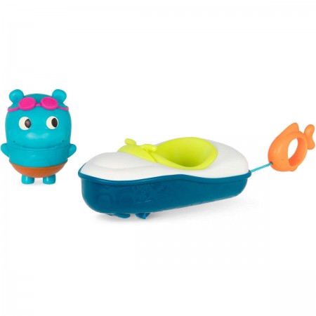 B.Toys Zestaw do kąpieli – łódka z napędem i pasażerem-sikawką +10mc B.Toys Zestaw do kąpieli – łódka z napędem i pasażerem-sikawką +10mc
