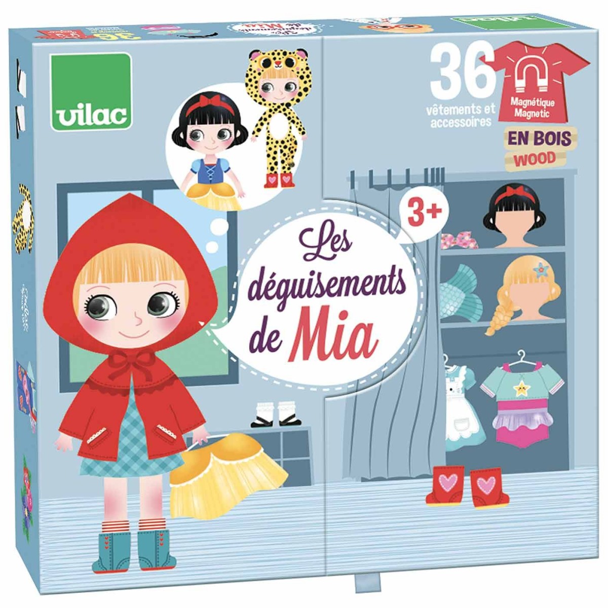 Vilac Ubieranka drewniana magnetyczna Mia gra od 3 lat