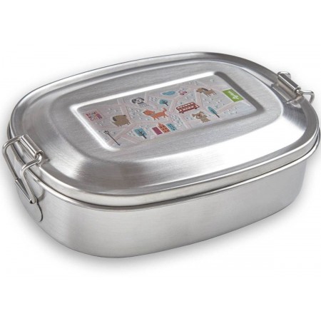 Sigikid Lunchbox dla dzieci do szkoły Kotki, metalowy Sigikid Lunchbox dla dzieci do szkoły Kotki, metalowy