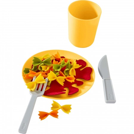 Haba Zestaw obiadowy Makaron zestaw naczyń plastikowych | Dadum Kraków Haba Zestaw obiadowy Makaron zestaw naczyń plastikowych | Dadum Kraków