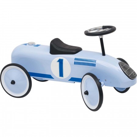 Goki jeździk metalowy retro błękitny dla dzieci +12mc