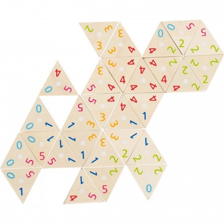 Goki Gra tri-domino 72 trójkątne elementy dla dzieci +5
