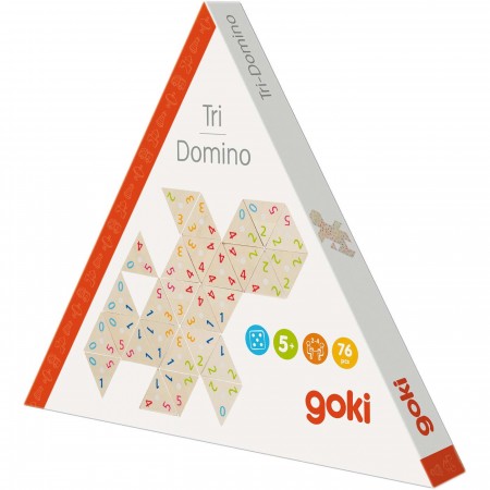 Goki Gra tri-domino 72 trójkątne elementy dla dzieci +5